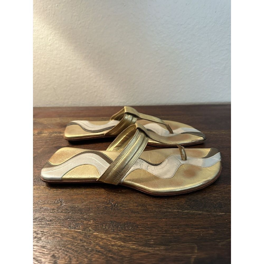 Robert Zur Gold Silver Sandal Women's 8.5M